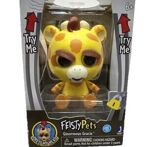 Ginormous Gracie Feisty Pets by WMC 4inch Toy Giraffe Age 6 and Up 2017 NEW {N}